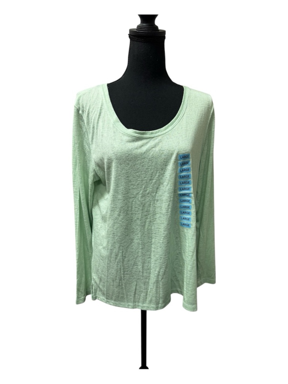 NWT GAP Mint Green Long Sleeve Tee Lightweight Soft Casual Basic Top Large - Picture 1 of 10
